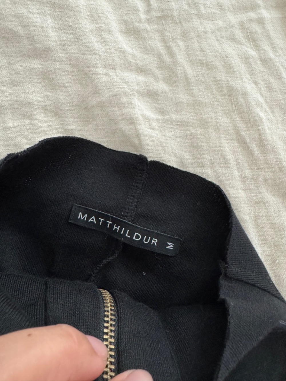Matthildur Art to Wear Lagenlook Black Zip Up Jacket - Picture 7 of 9